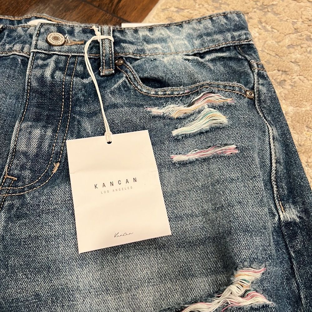 KanCan High Rise Ripped Denim Jeans - Picture 2 of 11